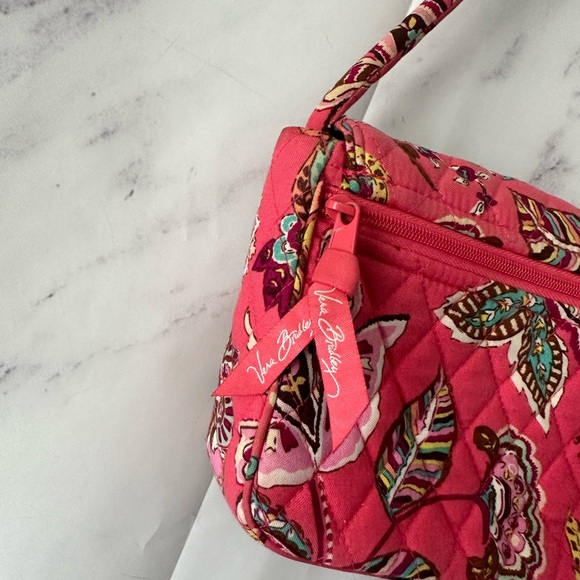 VERA BRADLEY - PINK/MULTICOLOR PAISLEY SHOULDER BAG PURSE - Picture 5 of 8